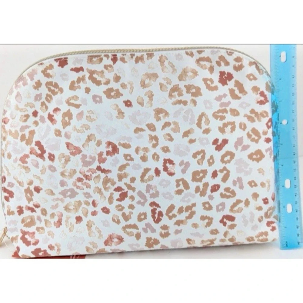 Sonia Kashuk Large Leopard‎ Print Cosmetics Makeup Toiletries Bag + Pouch